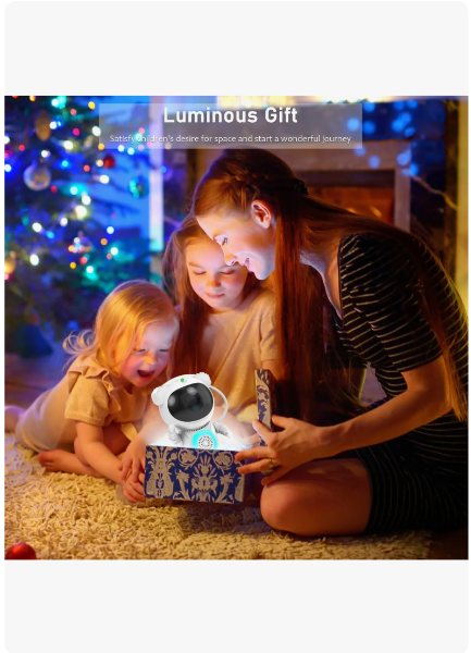 Astronauta Proyector De Galaxias Con Parlante Bluetooth