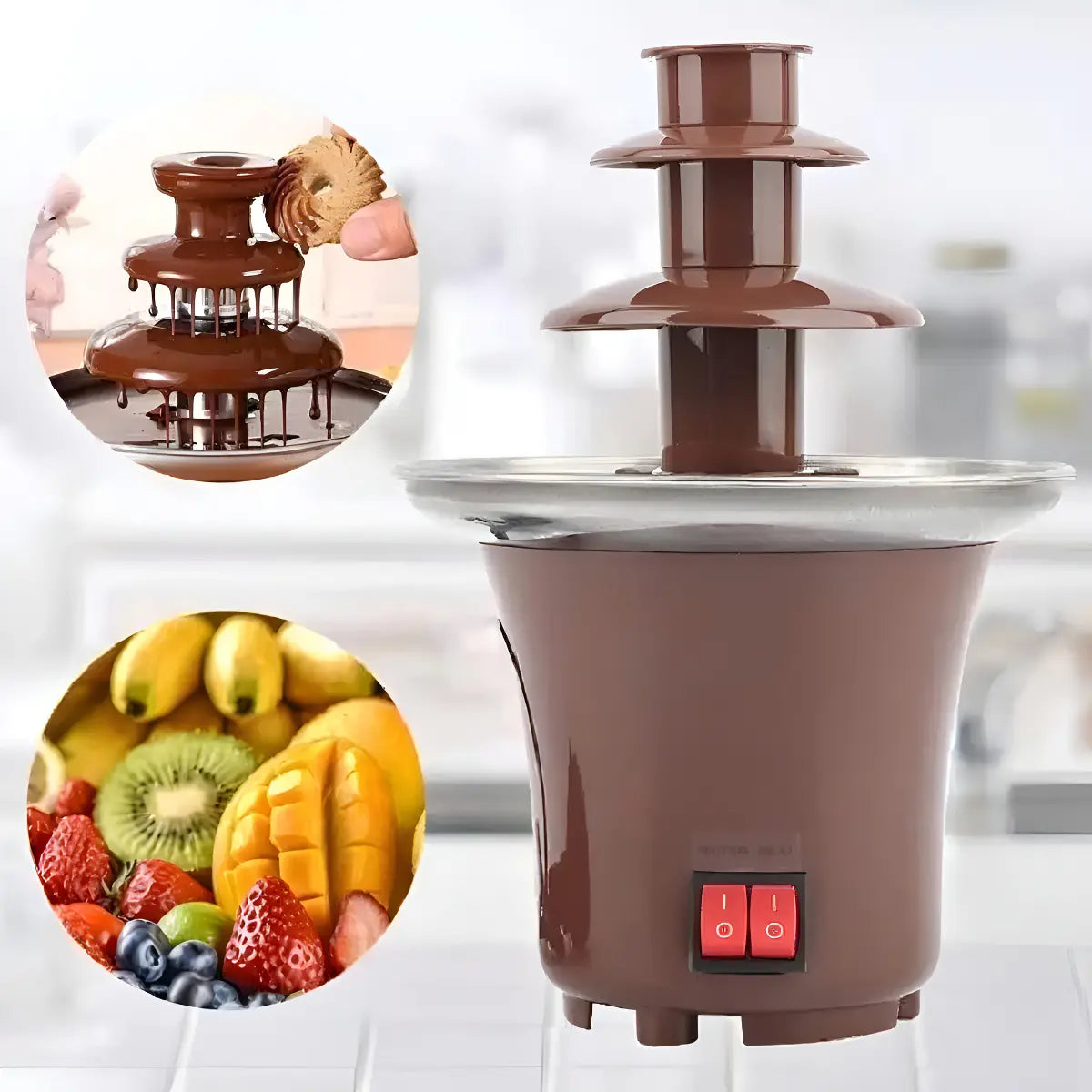 Mini fuente de chocolate eléctrica de 3 niveles (Copia)