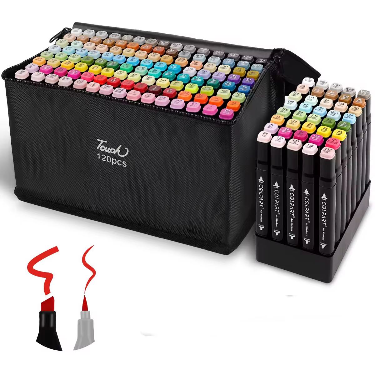 Kit X 120 Piezas Marcadores Artísticos A Base De Alcohol