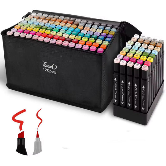 Kit X 120 Piezas Marcadores Artísticos A Base De Alcohol