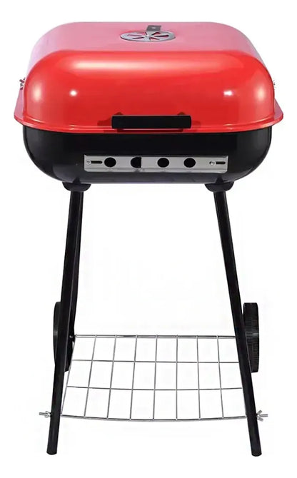 Asador Parrilla A Carbón Transportable Ruedas Gran Capacidad