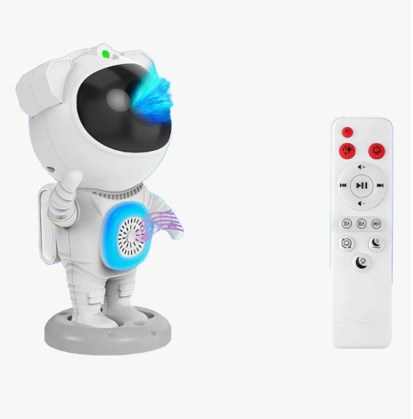 Astronauta Proyector De Galaxias Con Parlante Bluetooth