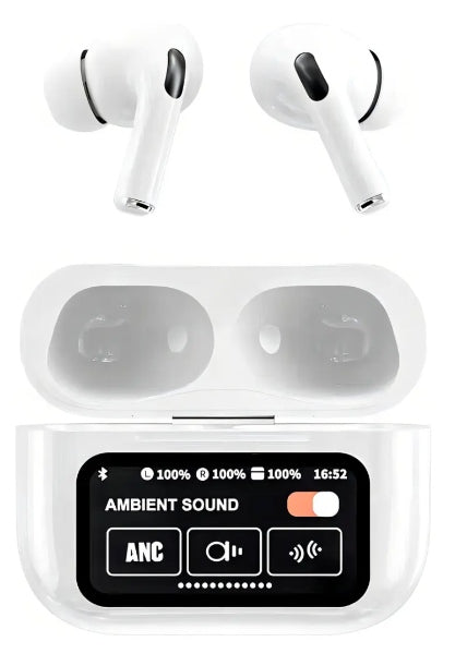 Audífonos Bluetooth Con Pantalla Inalámbricos Blancos