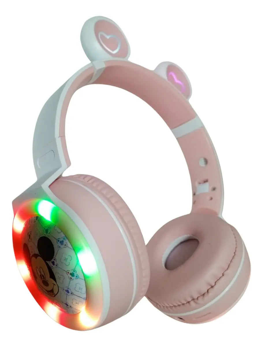 Audífonos Diadema Inalámbricos-Minnie-Mickey-luces interactivas