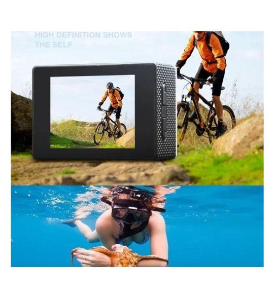 Camara Deportiva De Video Resistente Al Agua Casco Moto-Bici