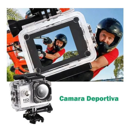 Camara Deportiva De Video Resistente Al Agua Casco Moto-Bici