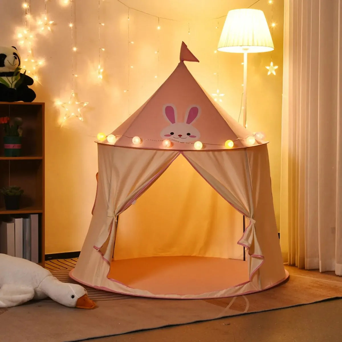 Carpa castillo para niños con luces Led