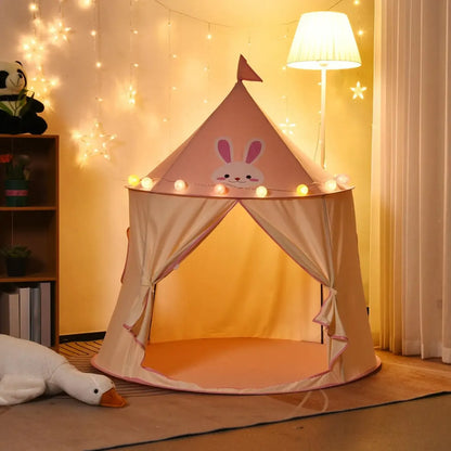 Carpa castillo para niños con luces Led
