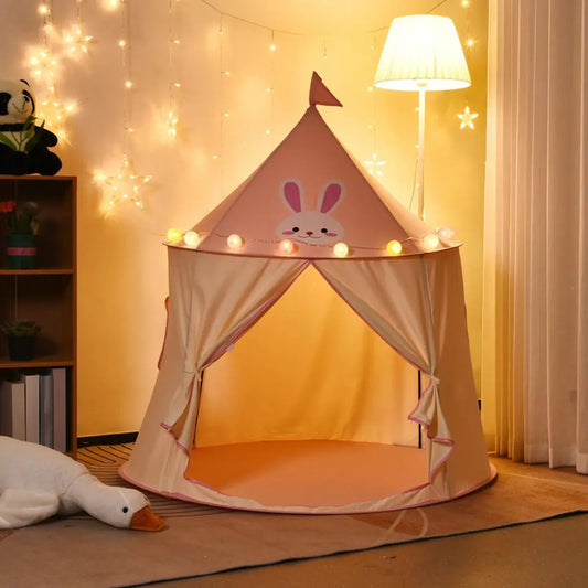 Carpa castillo para niños con luces Led