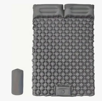 Colchón Inflable Doble Para Acampar, Colchoneta Autoinflable