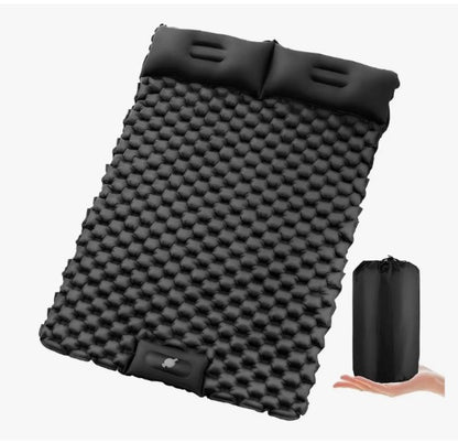 Colchón Inflable Doble Para Acampar, Colchoneta Autoinflable