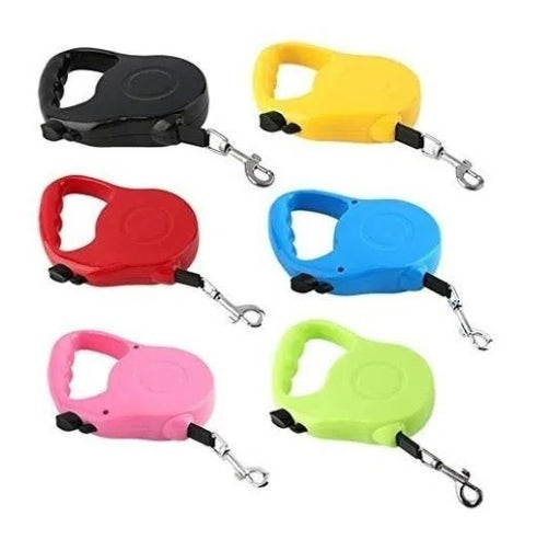 Correa retráctil automática para perros y gatos 5m