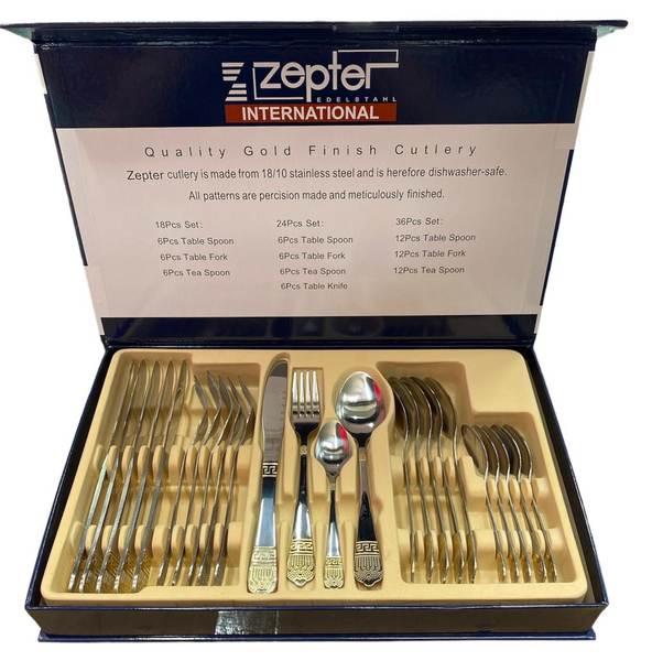 Set cubiertos de lujo marca Zepter