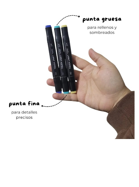 Kit X 262 Piezas Marcadores Artísticos A Base De Alcohol