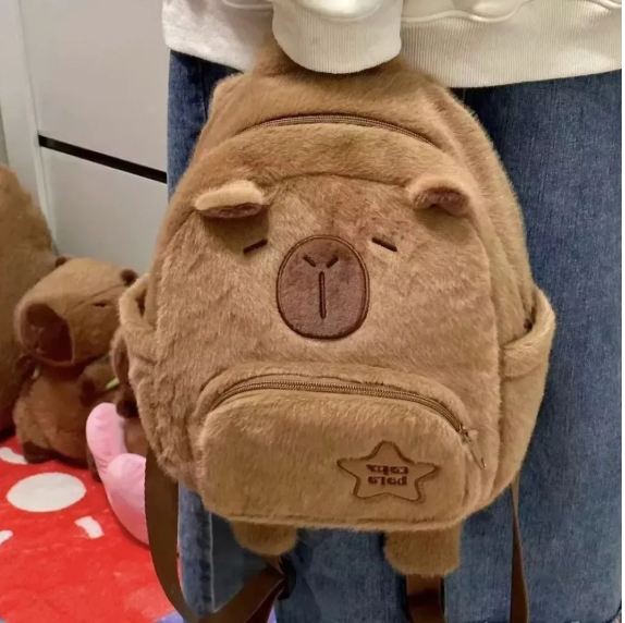 Maleta bolso kapibara Mochila De Capibara Escolar Infantil