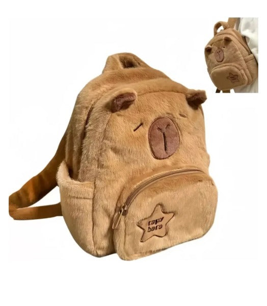 Maleta bolso kapibara Mochila De Capibara Escolar Infantil