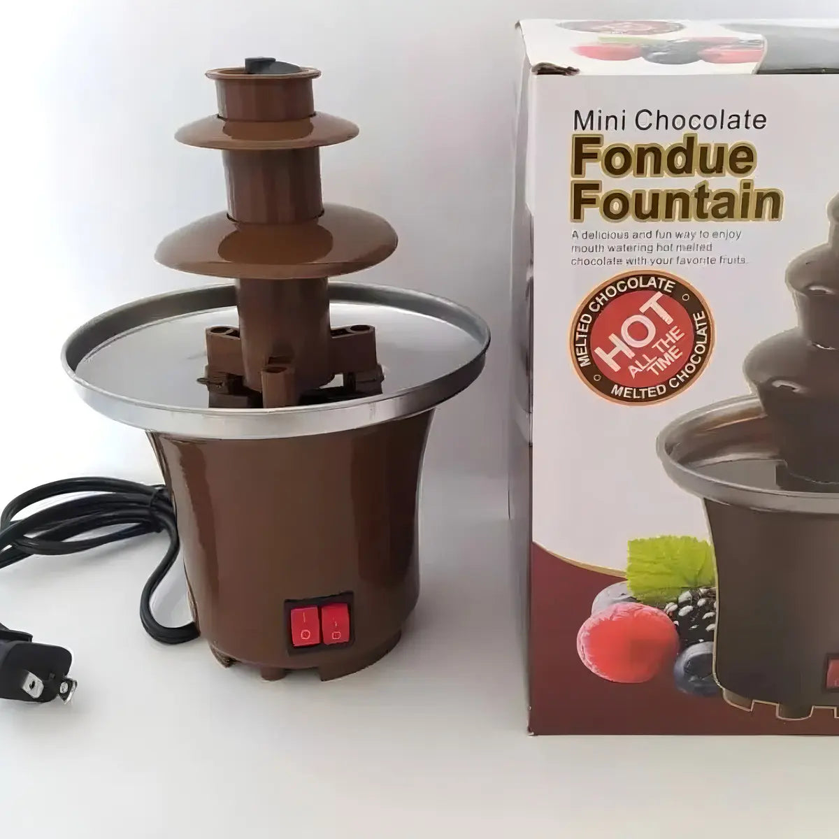 Mini fuente de chocolate eléctrica de 3 niveles (Copia)