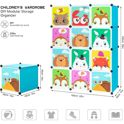 Cajas Organizador De Ropa Colgar Estante Closet Armario Niño Color verde