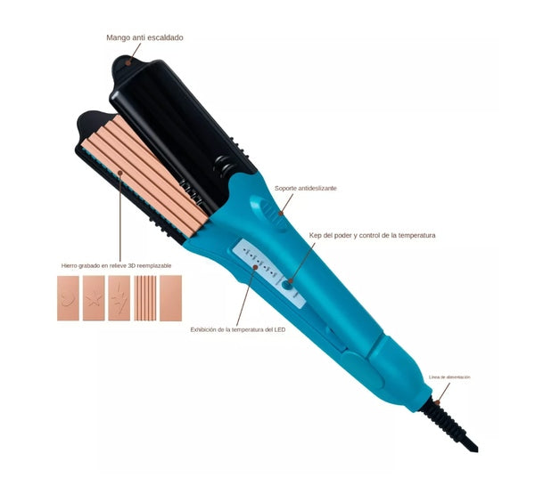 Plancha P/cabello Figuras 3D