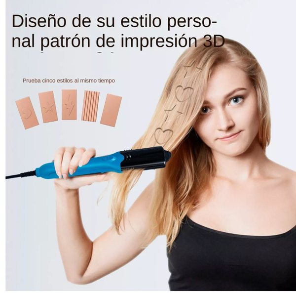 Plancha P/cabello Figuras 3D