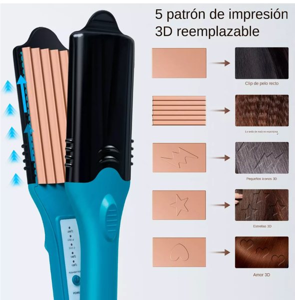 Plancha P/cabello Figuras 3D
