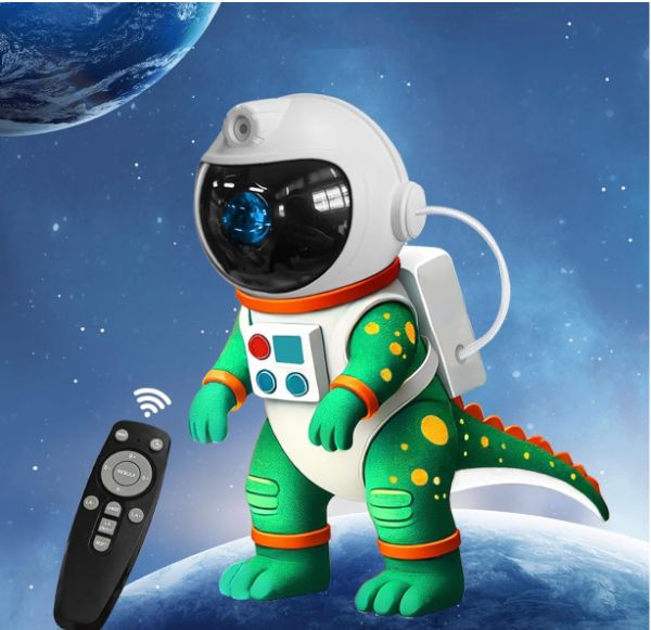 Proyector Galaxy dinosaurio astronauta, 8 modos de luz