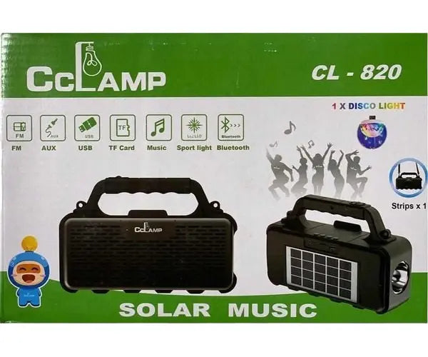 Radio-Linterna Solar CL-820 (Kit Panel Solar CCLAMP)