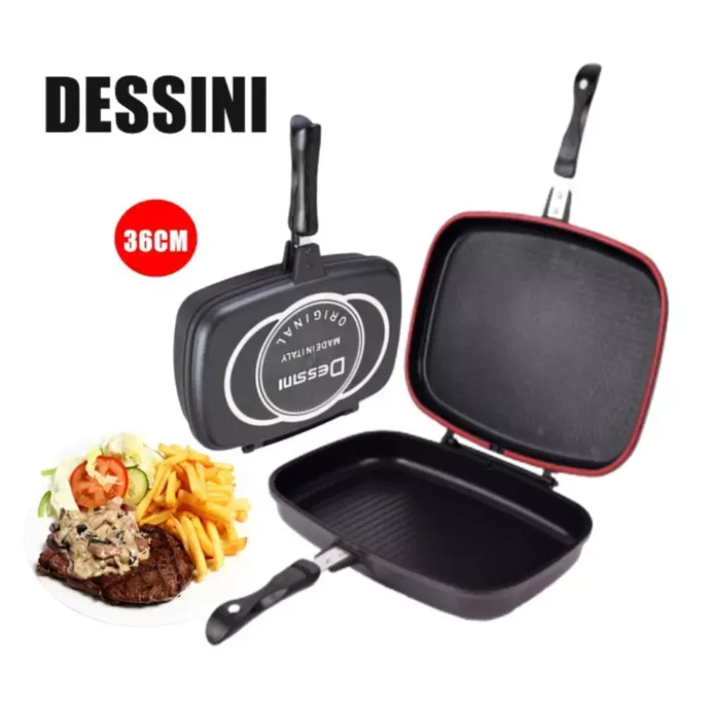 Sartén de doble parrilla Dessini 36cm